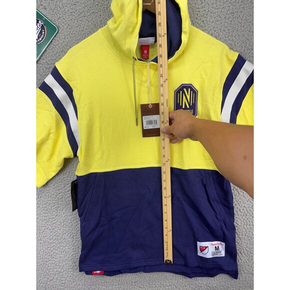 Mitchell & Ness x Nashville Soccer Club SC Short Sleeve Hoodie Mens Medium NEW M - Picture 5 of 8